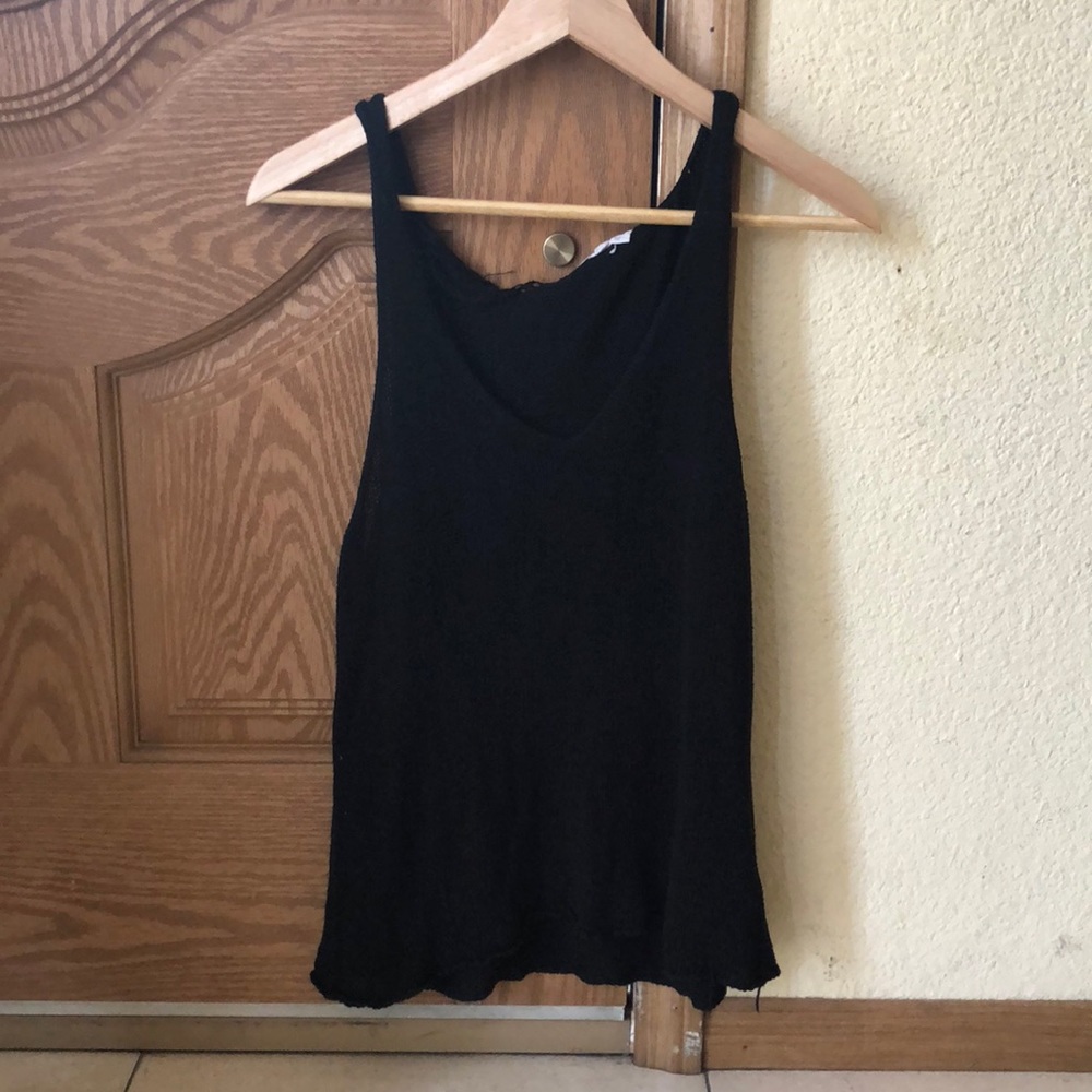 Black Crochet Tank